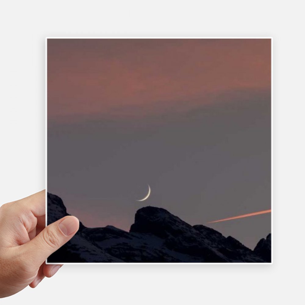 Pegatinas pared de 20 cm vinilos de montaña luna para maleta moto y decoración de casa