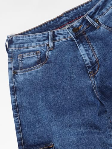 Dennis Lingo Herren Mid Rise Jogger Jeans, Indigo, 46 – Bild 4