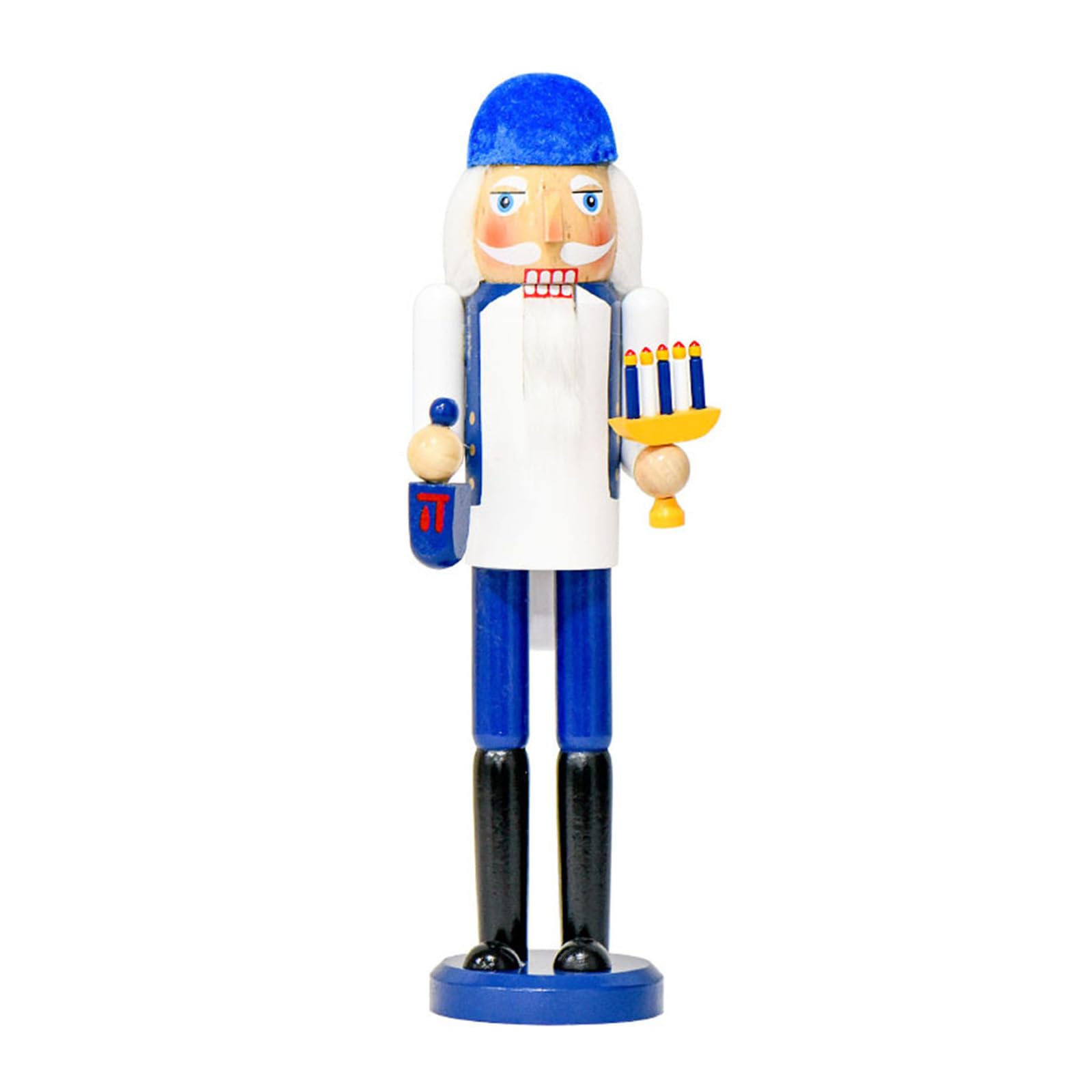 Figurine soldat de Hanoukka casse-noisette bois traditionnel centre de table fête