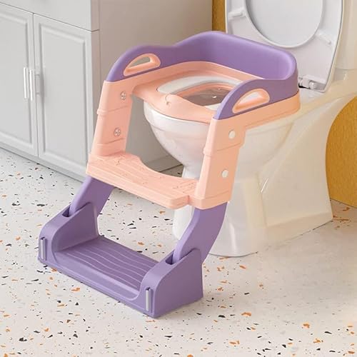 Rutexc 折りたたみ式トイレシート、踏み台、多機能子供用トイレ、ユニコーン柄、かわいくて暖かい