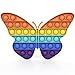Bdwing Silikon Push Bubble Sensory pop Fidget Toy, Regenbogen Farbe Baby Spielzeug, Angst Relief Finger Spielzeug, Ablenkung bei Stress Nervosität für Kinder und Erwachsene Fidget(Schmetterlinge)