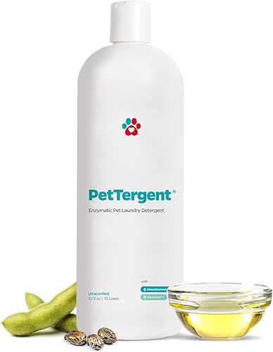 Pet Parents PetTergent, Detergente Enzymatic para ropa para mascotas, 32 onzas, 32 cargas, removedor de manchas de mascotas y eliminador de olores