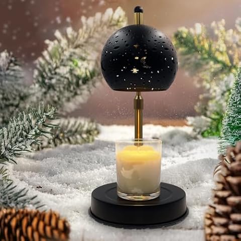 Ysenchan Candle Warmer Lamp, Candle Lamp Warmer with Timer, Height&Brightness Adjustable Candle Melter with 2 Bulbs, Lamp Candle Warmer for Jar Candles, Carving Crafts Home Decor Best Gifts Cover