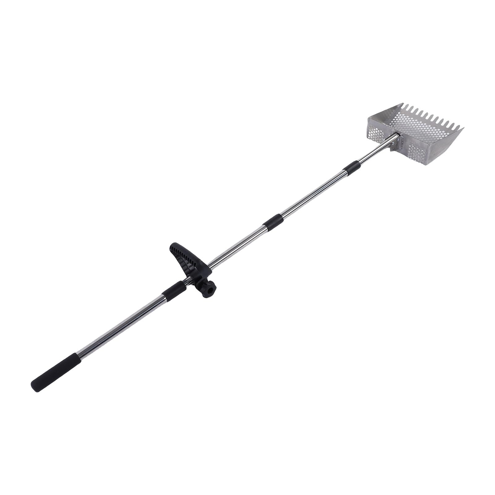 Haofy Pelle à Crottes de Poulet, Pelle à Litière pour Chat avec Poignée Réglable en Acier Inoxydable, Construction Robuste, Grande Tête de Ramassage en Métal pour Un Nettoyage Efficace à la Maison,