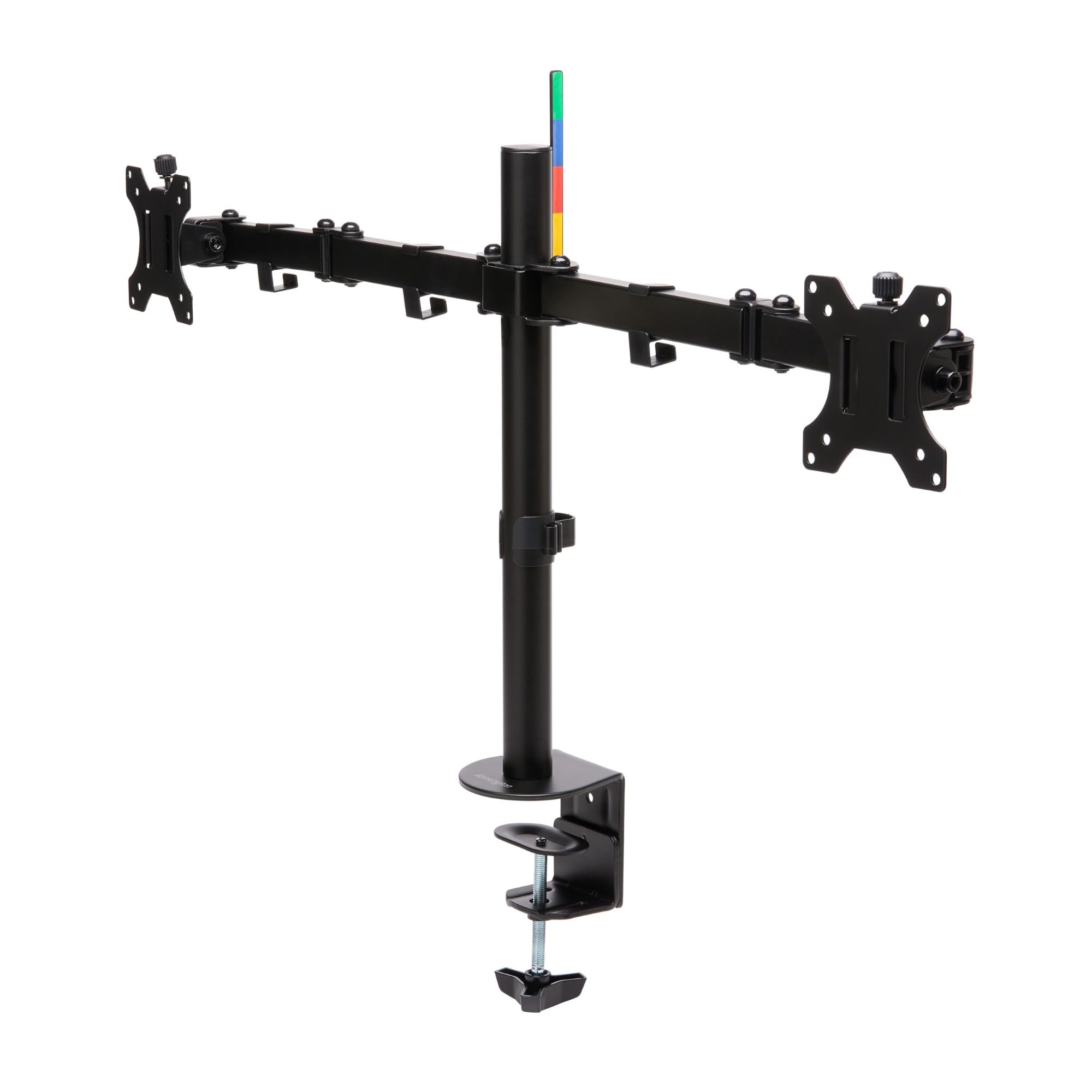Kensington Ergo Ausziehbarer Monitorarm für 2 Bildschirme bis 32 Zoll, VESA 75/100, SmartFit System für ergonomische Höheneinstellung, Tragfähigkeit 2 x 8 kg, flexible Monitorhalterung, K55409WW