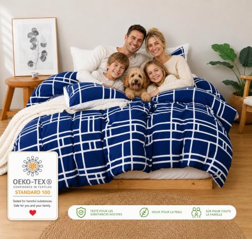 Housse de couette de qualité supérieure anti-plis et facile à laver