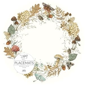 Primitives by kathy fall wreath paper placemat  urban country home decor