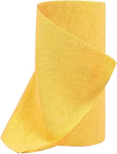 Reusable Microfiber Towels Roll, Roll of Reusable Microfiber Towels for Cars Soft Cleaning Rags All Purpose Absorbent Kitchen Cloth (Color 02,9.8 * 9.8in)