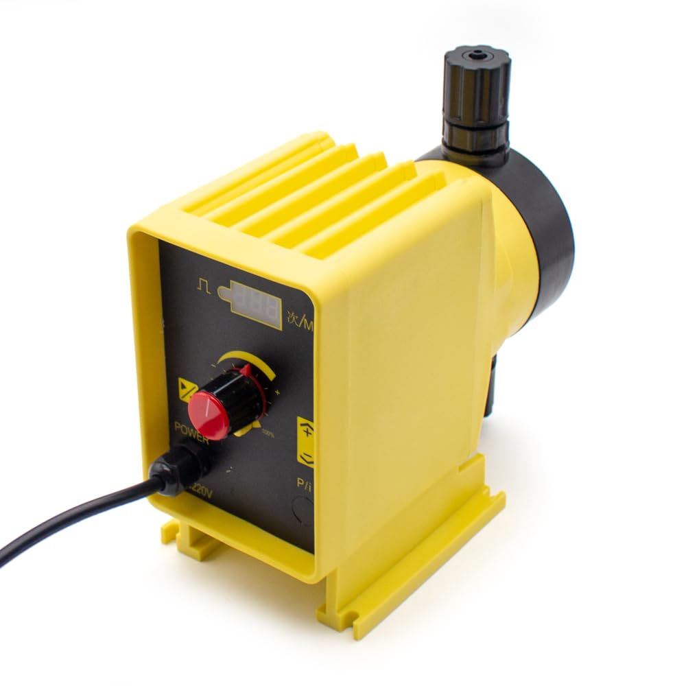 Toplionace Pompa Dosatrice Automatica a Membrana Elettromagnetica da 220 V, Pompa di Flusso Quantitativa Resistente Alla Corrosione Regolabile (30L/H)