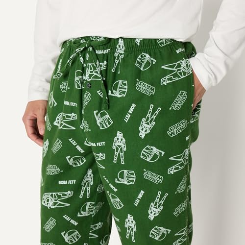 Image of Amazon Essentials Disney | Marvel | Star Wars Men's Flannel Pajama Sleep Sets