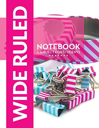 Wide Ruled Notebook - 3 Subject For Students 1681457571 Book Cover
