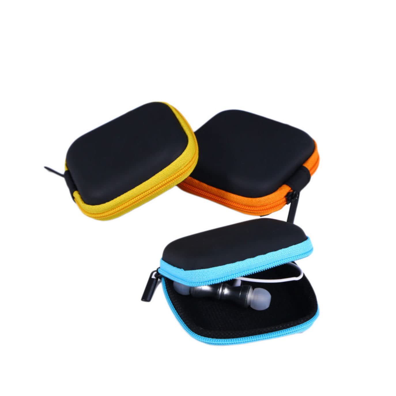 Gatuida 15 Pezzi Custodia Per Cuffie Portatile Materiale Eva Custodia Per Auricolari Per Auricolari Resistente Allacqua Design Robusto E Compatto Per I Viaggi