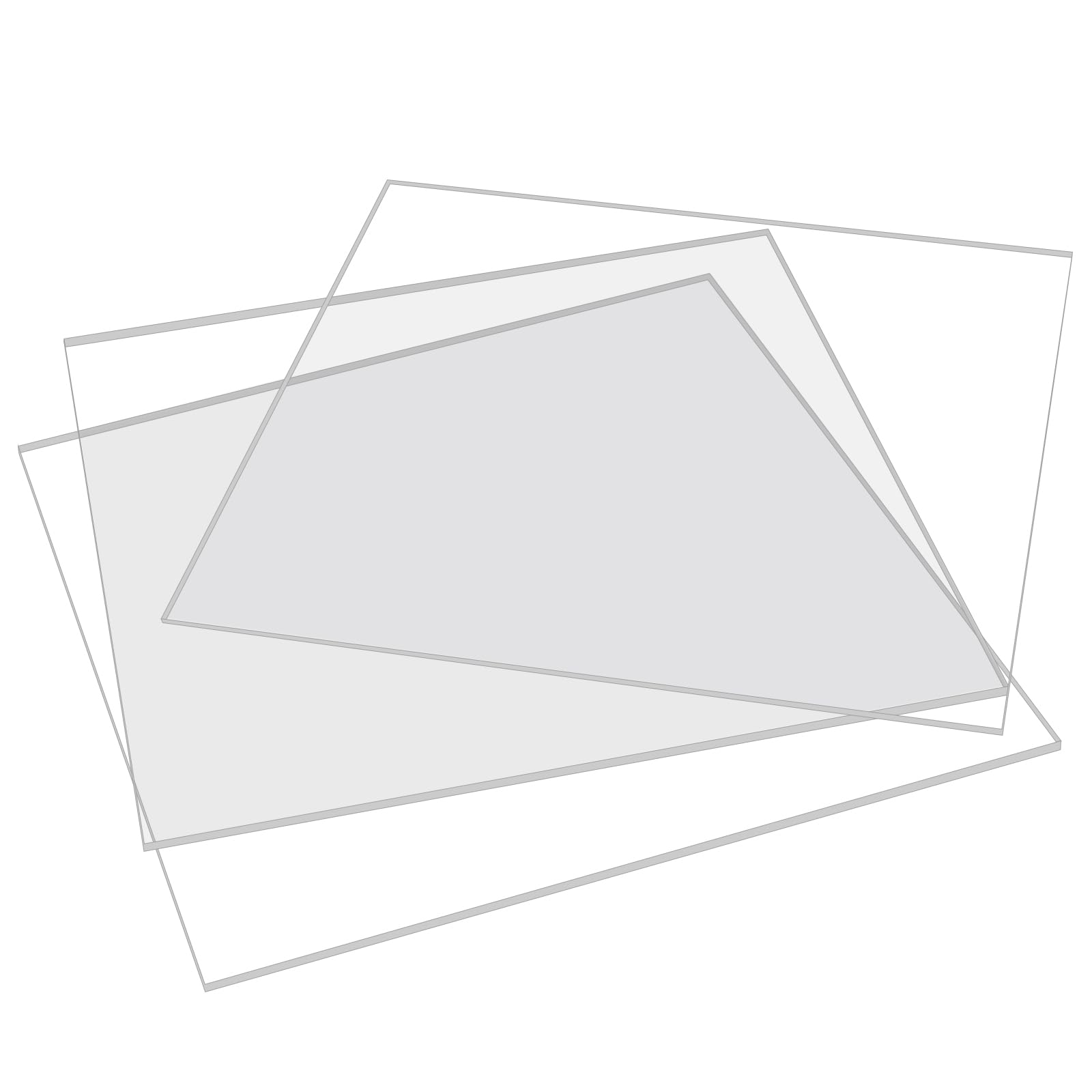 TAICHEUT 8PCS 300 x 300 x 3mm Clear Acrylic Sheets, Square Plastic Board for Picture Frame Craft DIY, Printing - Image 4