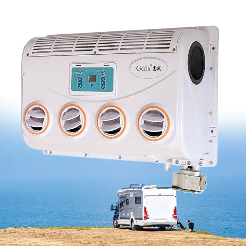 Mini-Split-Klimaanlage, 12 V, leise, Gleichstrom, Wohnmobil, Wechselstrom-Einheit, für Sattelzug-Traktor, Pickup, Anhänger, Schlafkabine
