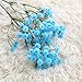Produktbild Roovtap Fake Flower Weißer Künstliche Blumen Aus Kunststoff Gypsophila DIY Blumenstrauß Arrangement Hochzeit Hauptdekor 90 Blumen-Köpfe (Color : Blue)