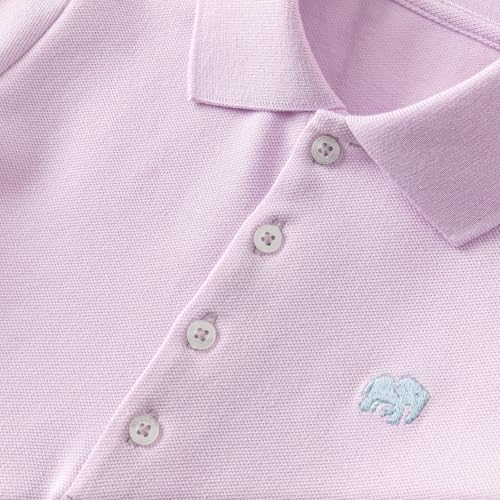 Image of DAVE&BELLA Girls Short Sleeve Golf Polo Shirts Quick Dry Athletic Tops Tennis Shirts Girl School Uniform Tops for Aged 1-8