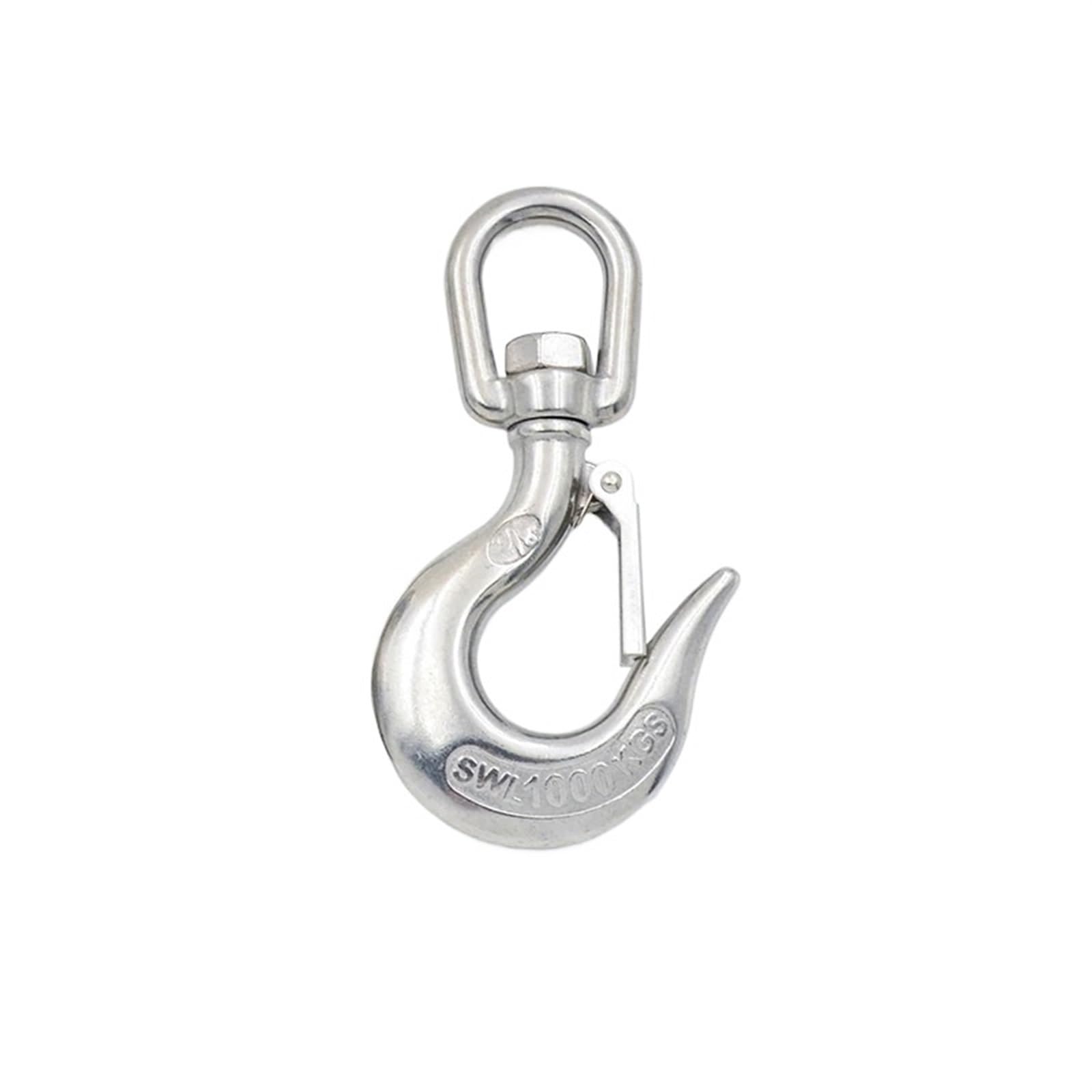Swivel Lifting Hook 1PCS Load 150kg-1000kg 304 Stainless Steel Hoist Hook Swivel Lifting(150KG)