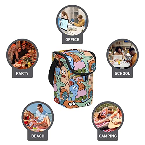 Bolsa de almuerzo térmica e impermeable para bento infantil 4