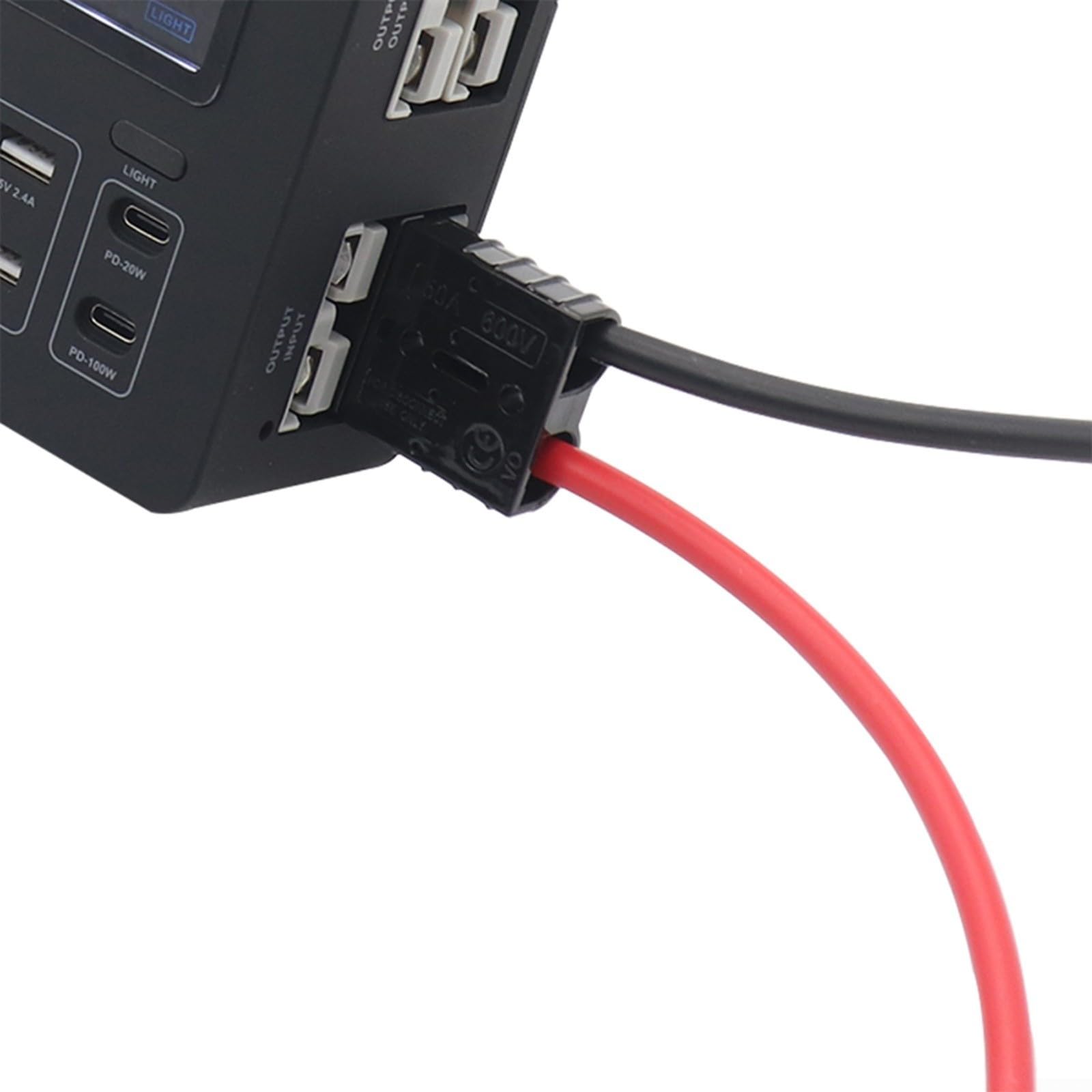 12V Auto Stromverteiler Box Mit LED-Anzeige 100W PD Schnellladegerät USB-C Anschlüsse Dual-Zigarettenanzünder Buchsen Für RV Boot SUV Dashboard(With Line)