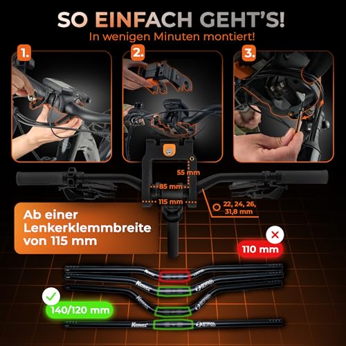 MAINWEST - Fahrradkorb vorne + Inklusive Lenkeradapter E-Bike - mit Airtag Fahrrad Versteck - Fahrradkorb Vorne Ebike - mit Schloss - Lenkerkorb Fahrrad - 26 Liter