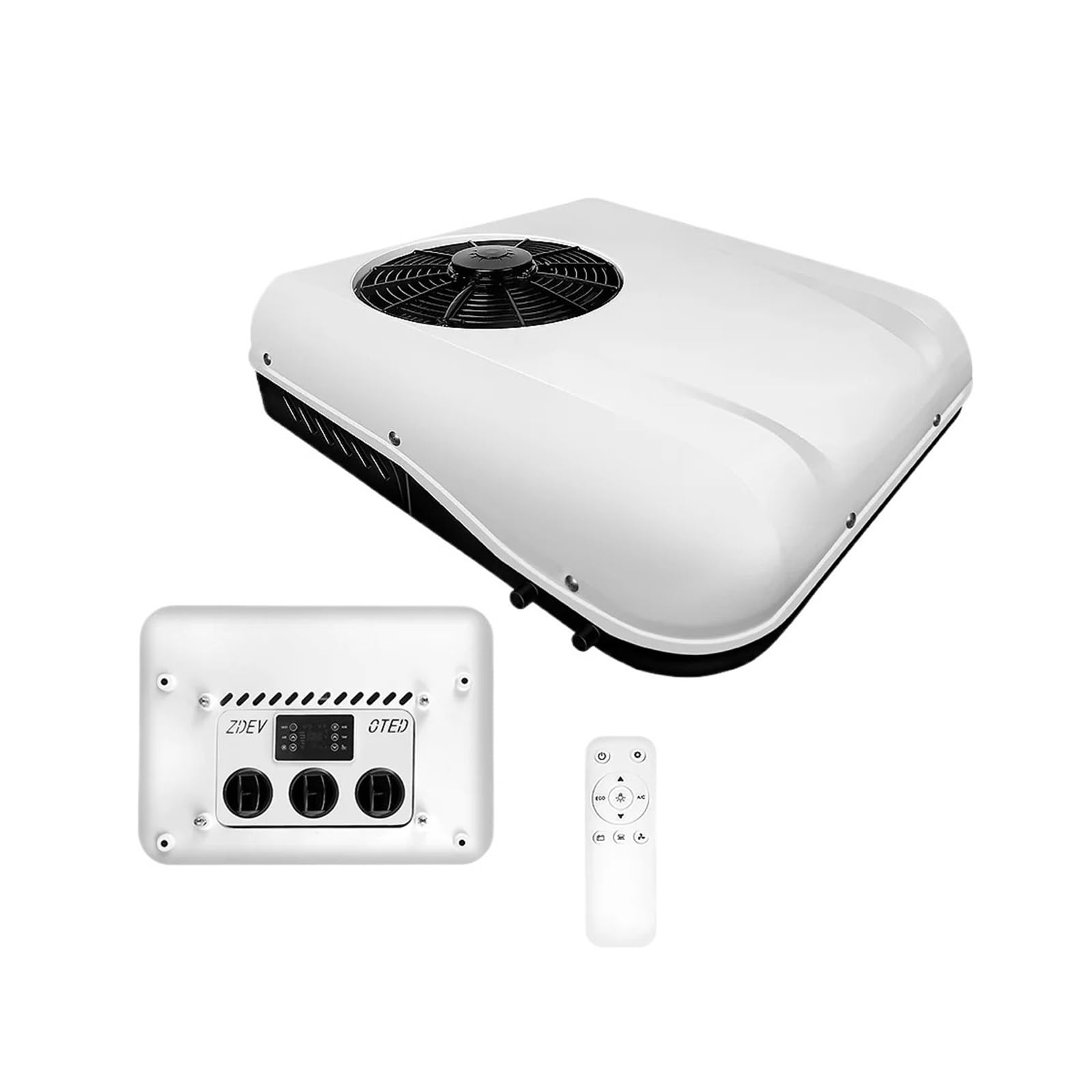 Air Conditioning System 12V 24V Roof Top Truck Parking Conditioner, Cooler Electric RV Quiet Comfort Highly Efficient Cooling(24V)