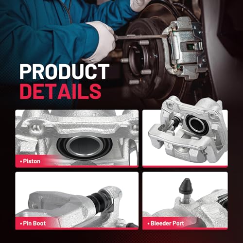 Image of BDFHYK 19-B2674 19-B2675 Rear Disc Brake Caliper Assembly Compatible with Acura MDX 2001-2006 3.5L V6, Compatible with Honda Pilot 2003-2008 3.5L V6, GAS 2pcs