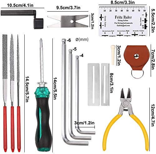 26-Piece Guitar Repair Tool Kit with Carry Bag for Musicians - Image 2