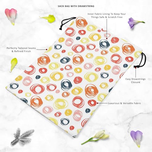 Image of ArtzFolio Abstract Doodle D2 | Reusable Sack Bag | Bag for Gym, Storage, Vegetable & Travel