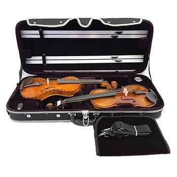 木製バイオリン ケース付き Amazon | Pro Wooden 4/4 Double Violin Case | バイオリン