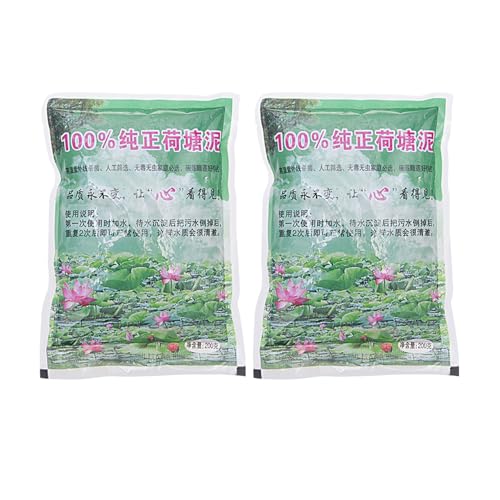 Lodo De Estanque De Loto, Suelo Para Plantas De Estanque, Medios De Cultivo De Planta Acuáticas Para Estanques De Jardín Acuático, 200 g (paquete de 2)