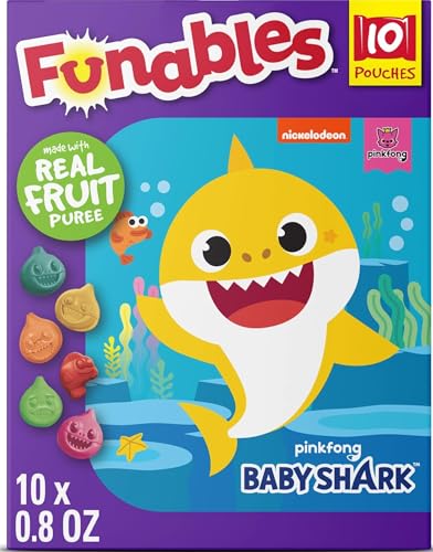 Funables Fruity Snacks, Baby Shark, Assorted...