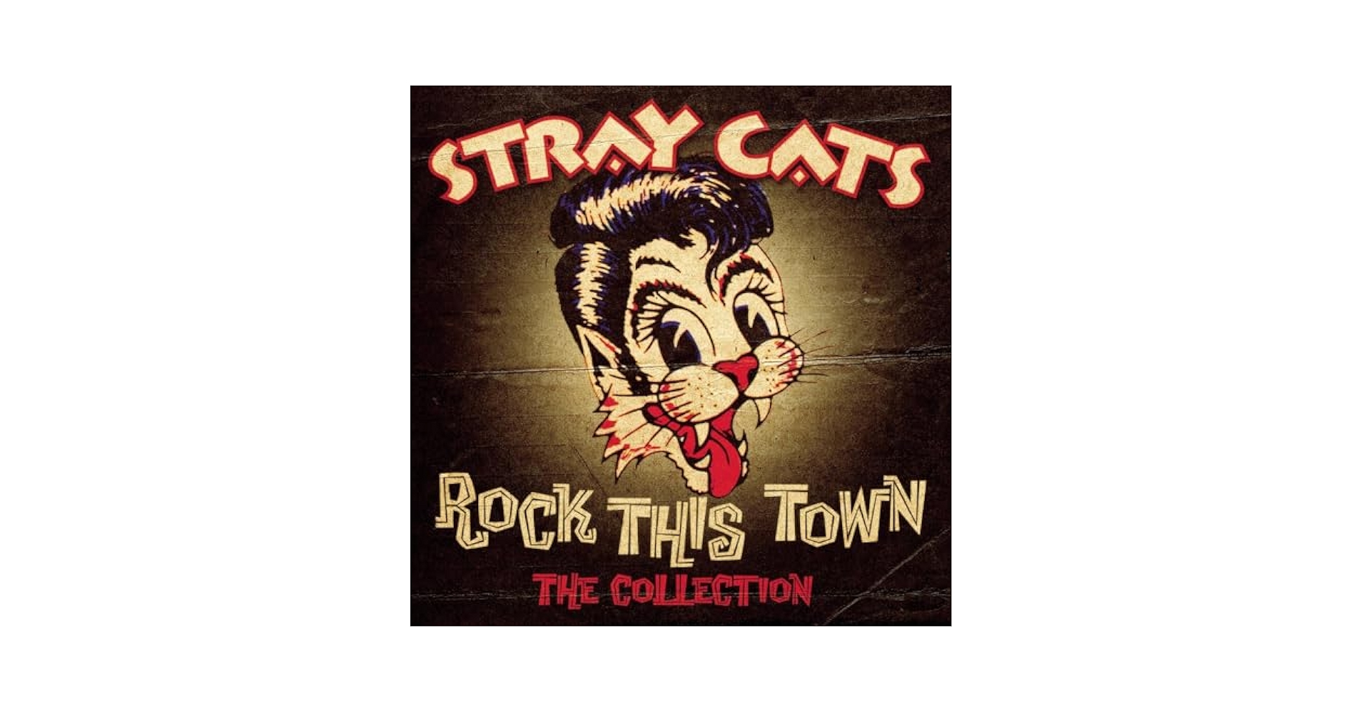 サイン入 / STRAY CATS - ROCK THIS TOWN Stray Cats – Rock This Town – Vinyl (Paper Labels, 7