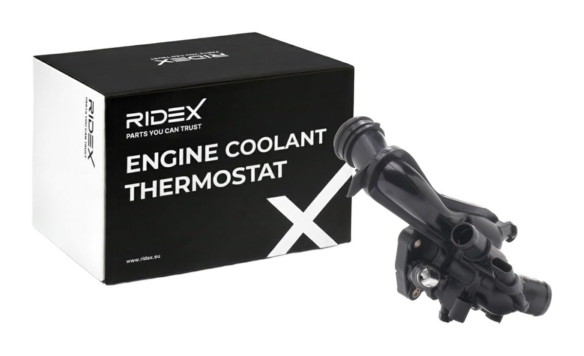 RIDEX 316T0325 Thermostat Kühlmittel Kühlwasserthermostat mit Kabelsatz mit Dichtung mit Thermostat mit Sensor 102°C Kompatibel mit PEUGEOT 2008 Kombi CU 980864980