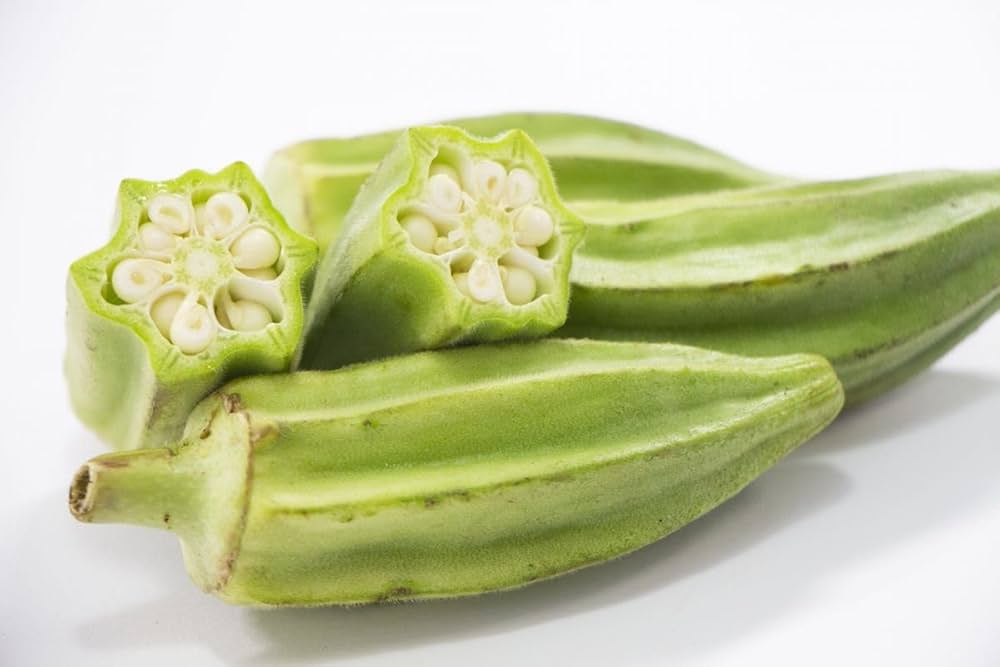 Amazon.co.jp: 新種 ダビデの星 オクラ固定種 20粒無農薬栽培 年