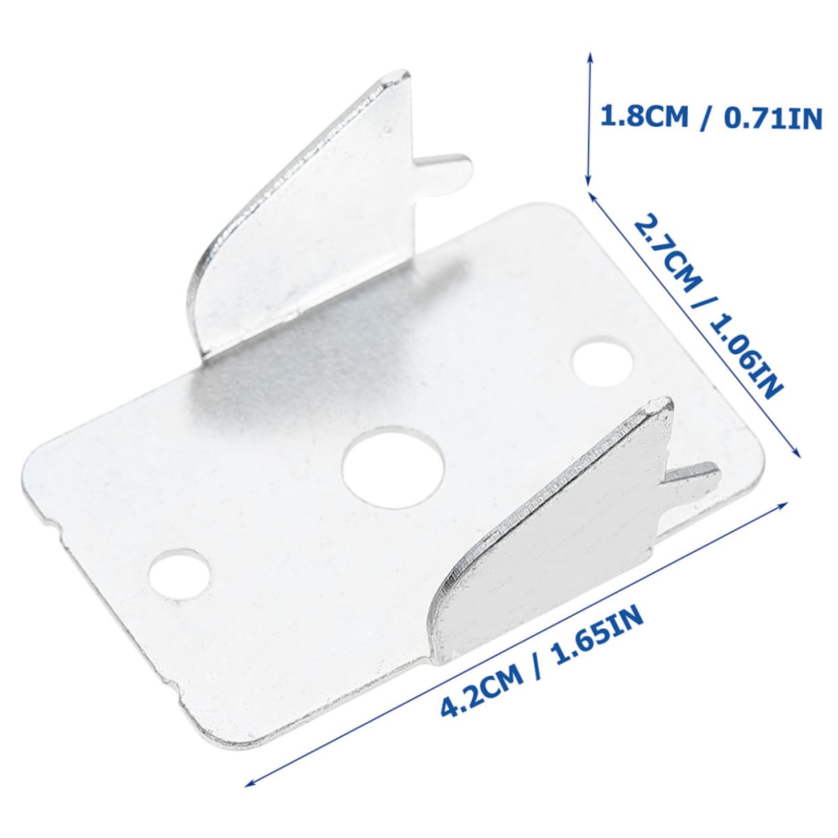 Cabilock 4Sets Iron Curtain Rod Brackets for Wall and Ceiling Mount Multi Functional Support for Single Double Bent Rods Easy Installation Hardware