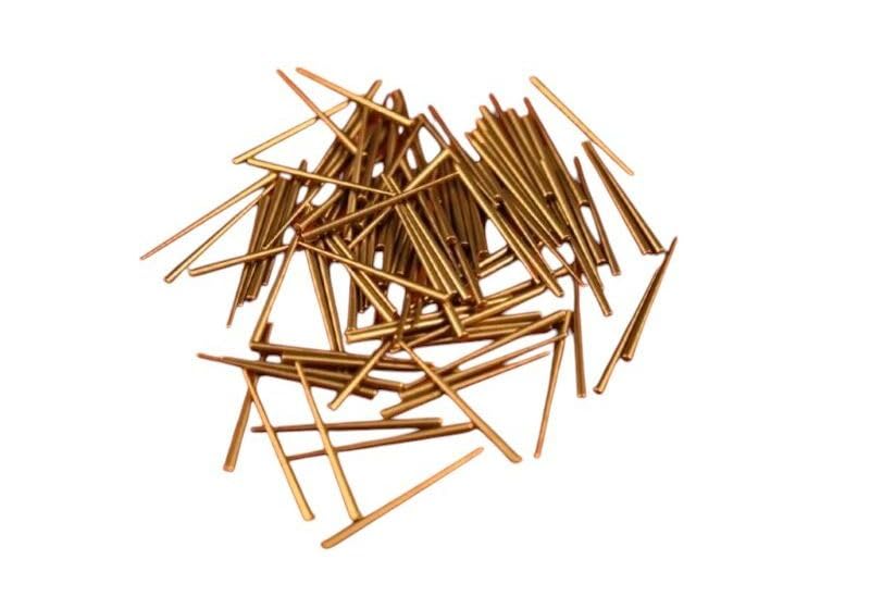 Replacement Part for Brass Tapered Clock pins Pack of 100 for Repair DIY Clock Assembly Kit – Build Repair with Durable Parts and Precision Tools