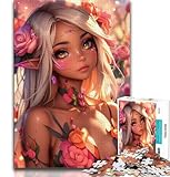 Rompecabezas de elfas de Anime para Adolescentes, desafiantes, Divertidos y Graciosos, con póster y Hoja de Trivia a Juego (50x75cm)