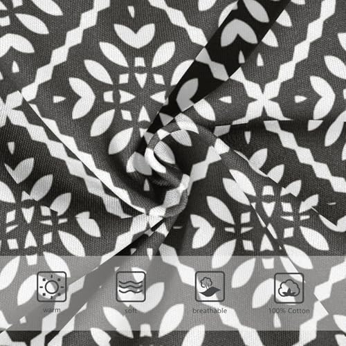 Boys' Exclusive Briefs Toddler Underwear 95% Combed Cotton Boxerbriefs 2T Black and White Geometric 433