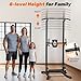 Sportsroyals Pull up Bar, Multi-Function Power Tower Dip Station with Upgraded Adjustable Foot Cover Equipment for Home Gym,360LBS
