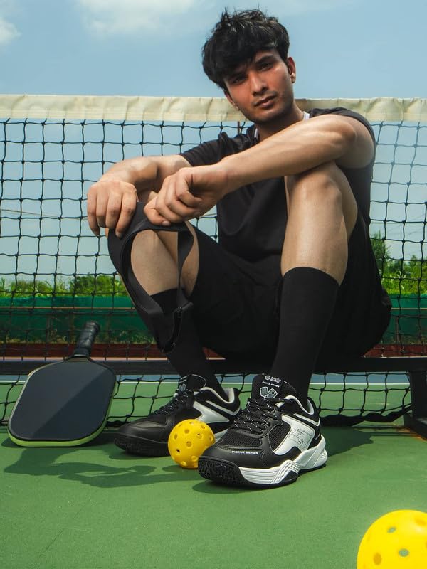 Image of Bacca Bucci Pickle Series Court Sneakers with Ortholite Eco Insoles Serve Style & Smash Comfort-India's First Co-Branded Pickleball Sneakers