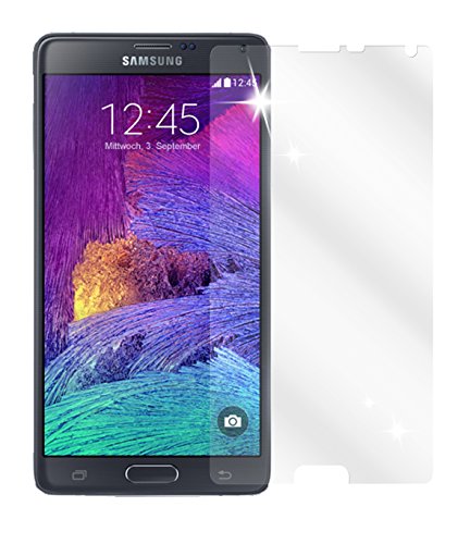 dipos I 2X Protector de Pantalla Compatible con Samsung Galaxy Note 4 pelicula Protectora Claro