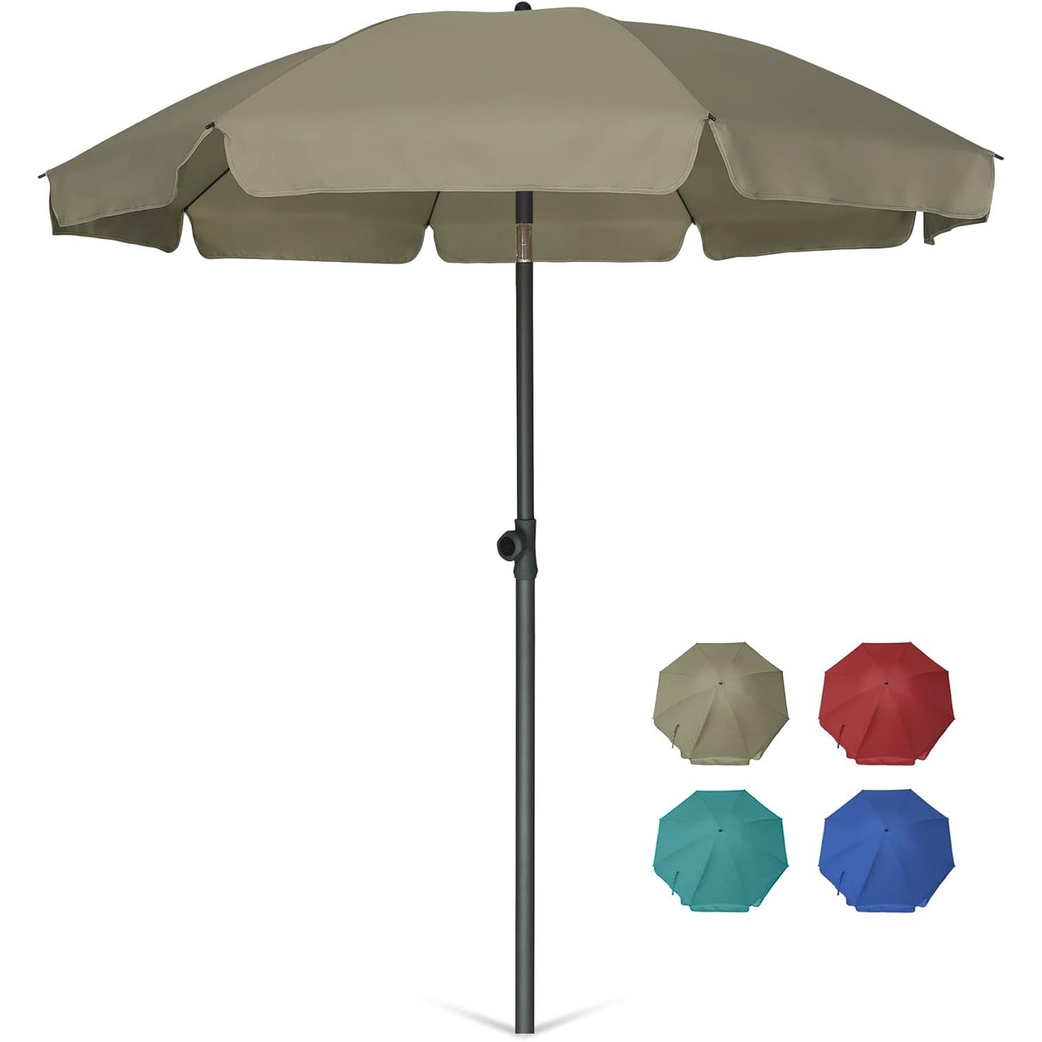 7 1 2 ft patio umbrella in red SAFAVIEH Venice 7-1/2 ft. Aluminum Patio Umbrella in Red PAT8410C