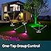 Linkind Smart Solar Spot Lights Outdoor SL5C, Solar Lights Outdoor Spotlight Cool/Warm White/Color Changing, APP/Voice Control IP67 Landscape Lighting for Yard, Garden, Pathway(2 Pack)
