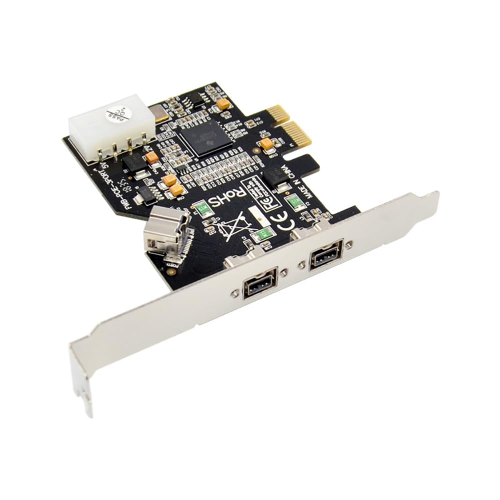 Carte Contrôleur PCI Express PCI-e X1 A 3 Ports 1394B Carte Supplémentaire pour FireWire 800 IEEE 1394 B 2+1 Capture Vidéo de Caméra
