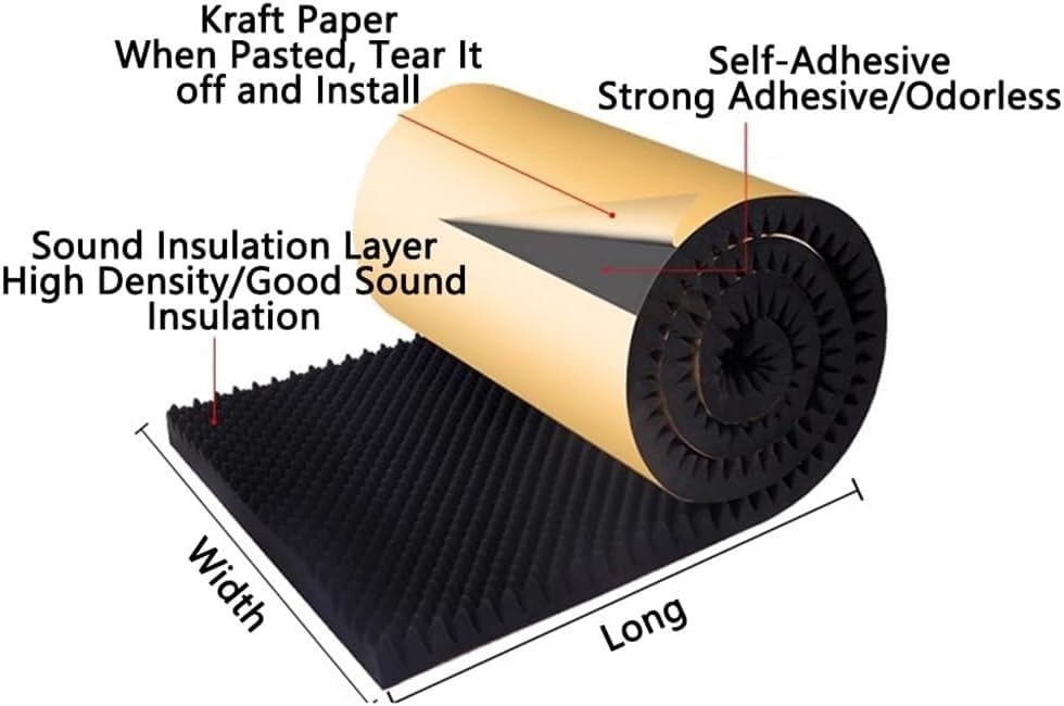 Insonorisation efficace avec ce panneau acoustique bleu 3cm auto-adhésif - 3