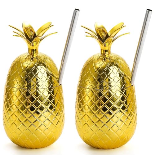 Tagtight 2er-Pack Ananas Cocktailbecher