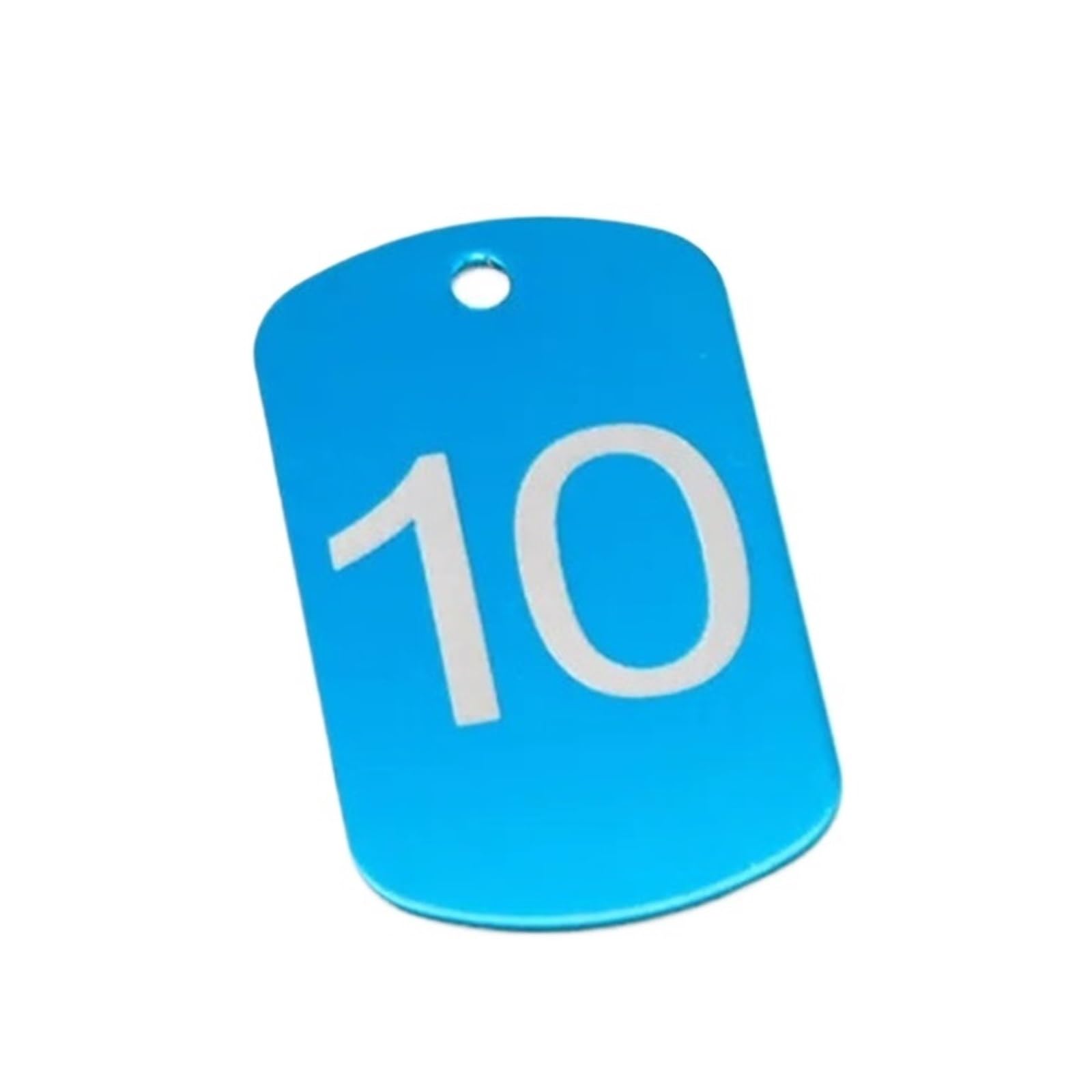 Plastikowe zawieszki z numerami Metalowe znaczniki z numerami Wielokolorowe 50x30 mm Numery 1-200 do breloka na dowód osobisty 1-50(Blue,1-50)