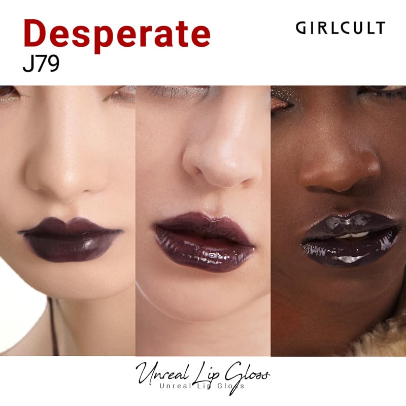 GIRLCULT Glass Shine Lip Gloss – Non-Sticky Hydrating Lip Stain with High-Shine Glossy Finish, Long-Lasting Lightweight Formula, Moisturizing & Comfortable Wear for Plump Lips (J79) - Image 2