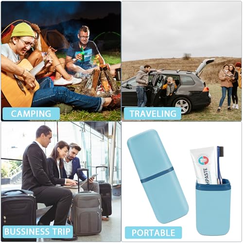 Travel Toothbrush Cup Case Portable PP Seal Tooth Brush Holders Cover White - Bild 9 von 29