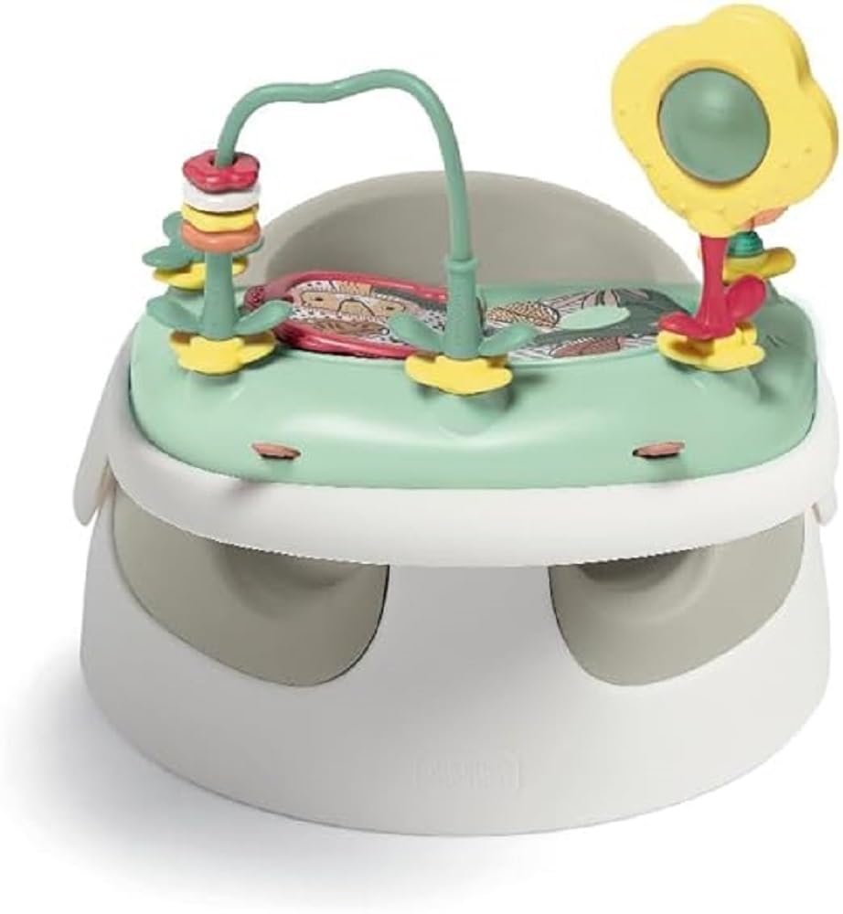 Mamas & Papas Baby Snug Seat and Activity Tray with Adjustable Features, Supportive, Stable and Easy Clean Design in Clay, Suitable from 3 to12 Month Approx